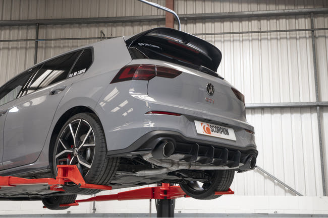 Scorpion GPF-back udstødning til VW MK8 Golf GTI Clubsport – resoneret, Ascari, set fra siden