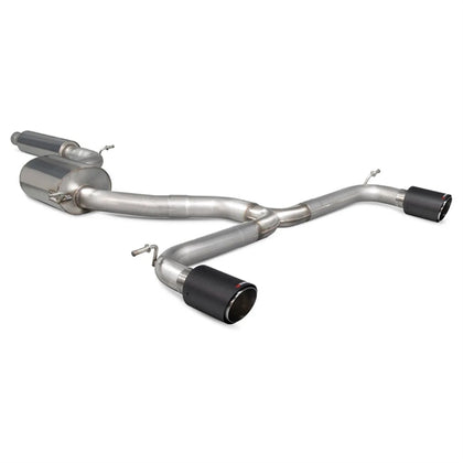 Scorpion cat-back udstødning til VW Golf MK7.5 1.5 TSI – resoneret, set skråt bagfra