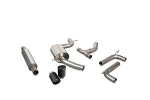 Scorpion cat-back udstødning til VW Golf MK7.5 1.5 TSI – resoneret, set ovenfra