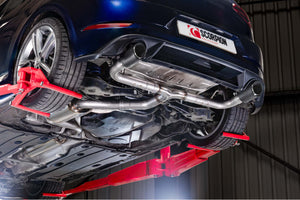 Scorpion cat-back udstødning til VW Golf MK7.5 1.5 TSI – resoneret, set fra siden