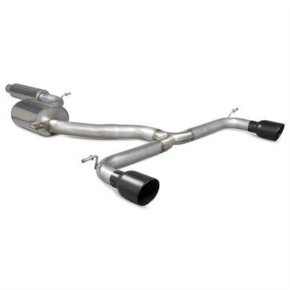 Scorpion cat-back udstødning til VW Golf MK7.5 1.5 TSI – resoneret, set skråt bagfra