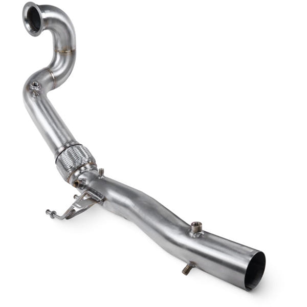 Scorpion de-cat downpipe til VW Golf MK7.5 GPF, set skråt bagfra