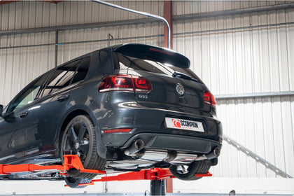 Scorpion cat-back udstødning til VW MK6 Golf GTI – ikke-resoneret, Ascari, set fra siden