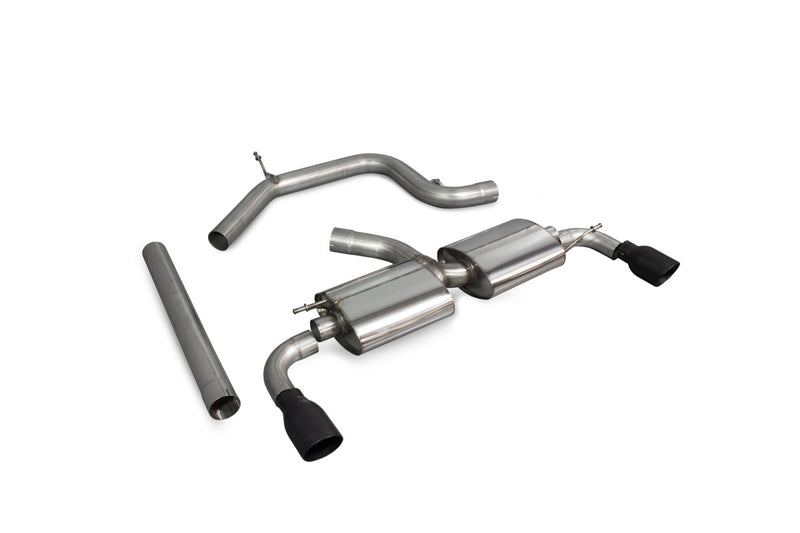 Scorpion cat-back udstødning til VW Scirocco R – ikke-resoneret, Daytona Ceramic, kit_top