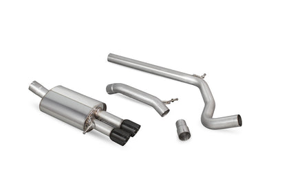 Scorpion cat-back udstødning til VW Polo GTI – ikke-resoneret, Daytona Ceramic, kit_top