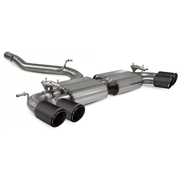 Scorpion Non-Resonated Cat/GPF Back System with Electronic Valves - VW MK7.5 Golf R - Ascari