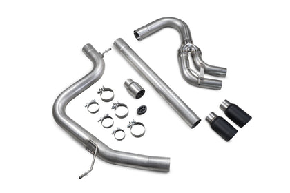 Scorpion cat-back udstødning til VW Golf MK7 GTD – ikke-resoneret, Daytona (Twin), kit_top