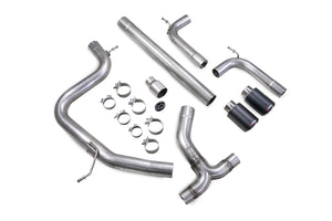 Scorpion cat-back udstødning til VW Golf MK7 GTD – ikke-resoneret, Ascari (Twin), kit_top