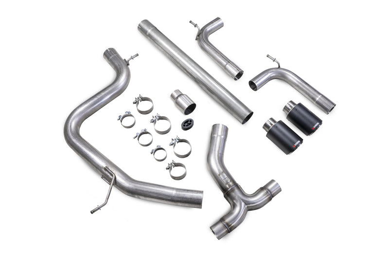Scorpion cat-back udstødning til VW Golf MK7 GTD – ikke-resoneret, Ascari (Twin), kit_top