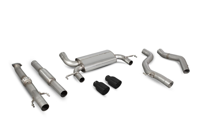 Scorpion cat-back udstødning til Opel Corsa E VXR – resoneret, Daytona Ceramic, kit_top