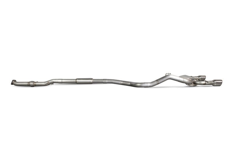 Scorpion cat-back udstødning til Opel Corsa E VXR – resoneret, Daytona (Twin), set fra siden