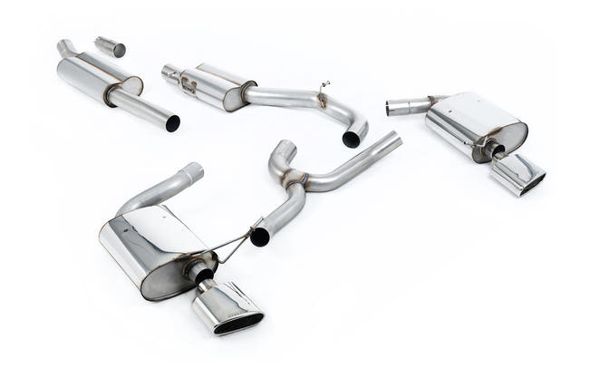 Milltek cat-back udstødning til Seat Leon ST Cupra 300 (4x4) Stationcar / Station Wagon / Combi, polerede tips – billede 2