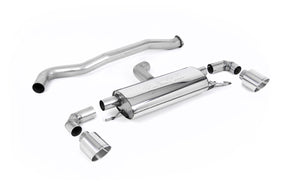 Milltek cat-back udstødning til Toyota Yaris GR & GR Circuit Pack 1.6T, ikke-resoneret, polerede tips