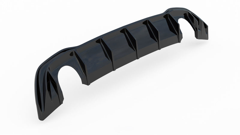 Maxton rear valance til Volkswagen Golf Mk8 – blank sort – billede 9 af 10