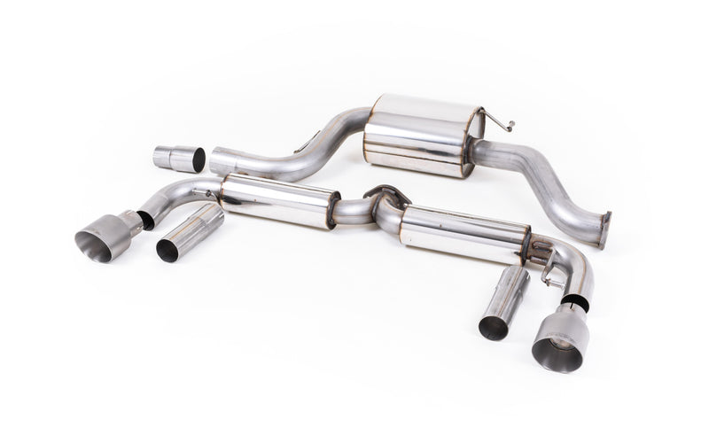 Milltek cat-back udstødning til Volkswagen Beetle 2.0 TSI (A5 Chassis), resoneret, tips i børstet titanium – billede 5