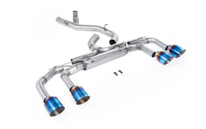 Milltek cat-back udstødning til Volkswagen Golf Mk8 R 2.0 TSI 320PS, race, tips i brændt titanium – billede 10
