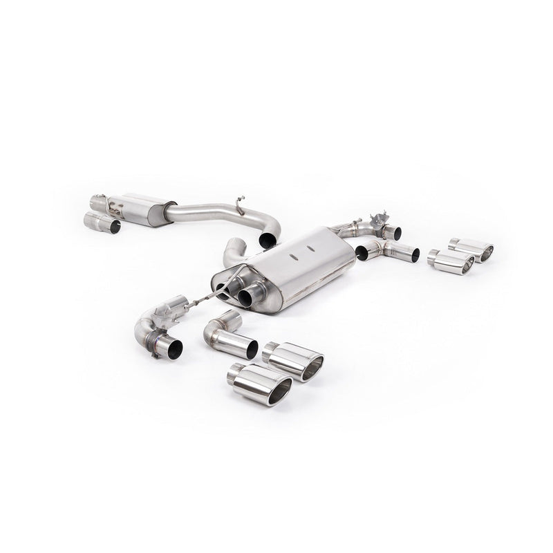 Milltek Cat-Back udstødning – VW Golf Mk7.5 R 2.0 TSI 300PS - 80 mm Race Systems – race-version – produktbillede 11