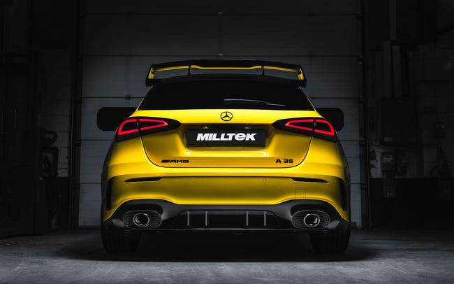 Milltek cat-back udstødning til Mercedes A-klasse A35 AMG 2.0 Turbo
