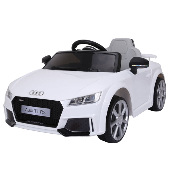 Audi TT RS 12V Elbil til børn - Hvid - 3 års garanti – produktbillede 1