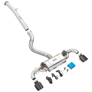RM Motors Catback - Middle and End Silencer Toyota Yaris GR 1.6, Middle Pipe, Hybrid, Tip - 1