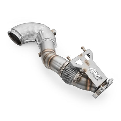 RM Motors Downpipe AUDI RS3 8Y 2.5 TFSI med varmeskjold og lyddæmper – produktbillede 3