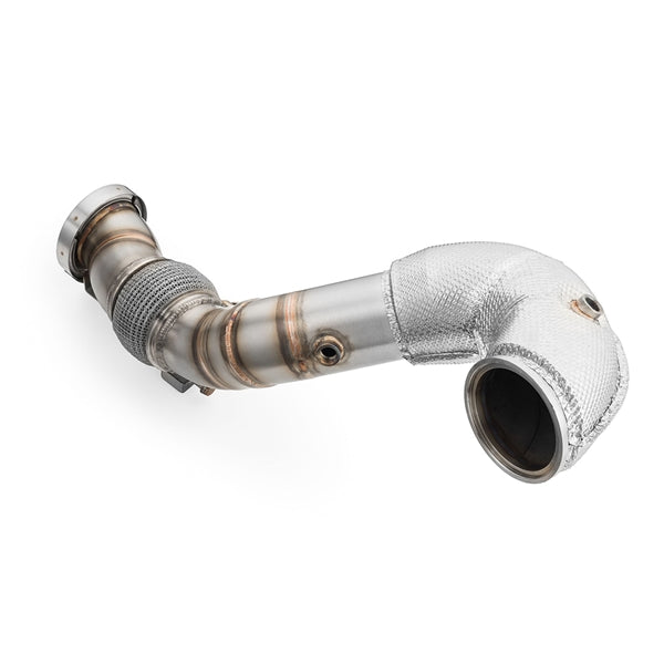 RM Motors Downpipe AUDI RS3 8Y 2.5 TFSI med varmeskjold og lyddæmper – produktbillede 5
