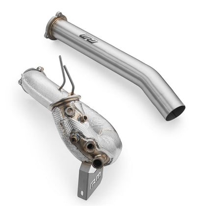 RM Motors Downpipe Sæt Audi A4 S4 / Avant Quattro / Avant 3.0 TDI – katalysator Uden, lyddæmper Uden, varmeskjold Med – billede 2