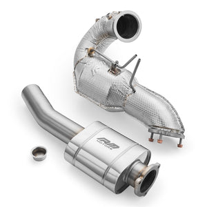 RM Motors Downpipe Sæt Audi A4 S4 / Avant Quattro / Avant 3.0 TDI – katalysator Euro 6, lyddæmper Med, varmeskjold Med
