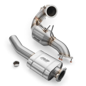 RM Motors Downpipe Sæt Audi A5 S5 / Cabriolet / Sportback / Coupe 3.0 TDI – katalysator Euro 6, lyddæmper Med, varmeskjold Uden