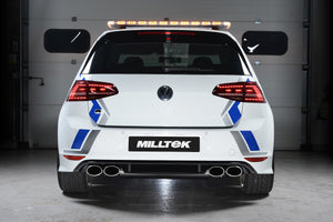Milltek cat-back udstødning til Volkswagen Golf MK7 R 2.0 TSI 300PS, ikke-resoneret – billede 2