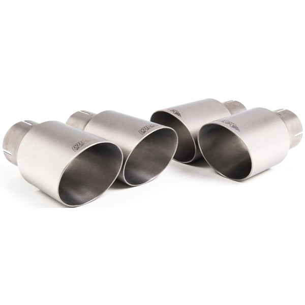 Milltek cat-back udstødning til BMW 4-serie F82/83 M4 Coupe/Cabriolet, M4 Competition & M4 CS Coupé, race, tips i børstet titanium – billede 2