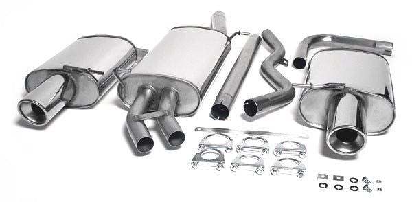 TA-Technix Duplex Catback system i rustfrit stål Audi A4 B6