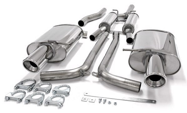 TA-Technix Duplex Catback system i rustfrit stål Audi A4 B7