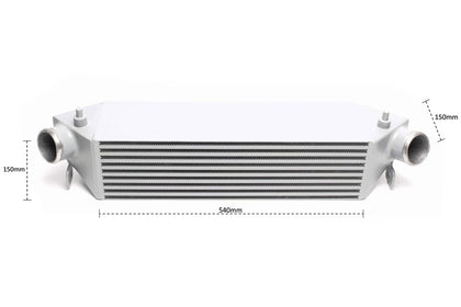 TA-Technix intercooler – Sort intercooler stort design fra side