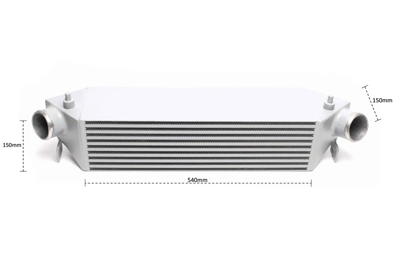 TA-Technix intercooler – Sort intercooler stort design fra side
