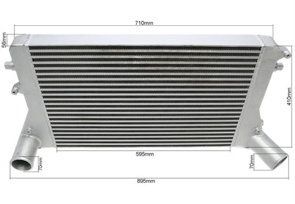 TA-Technix intercooler – Sort intercooler kantet med øjet øverst