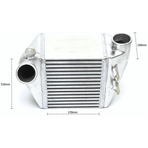 TA-Technix Intercooler VW Golf 4 – Sølv intercooler kantet fra siden