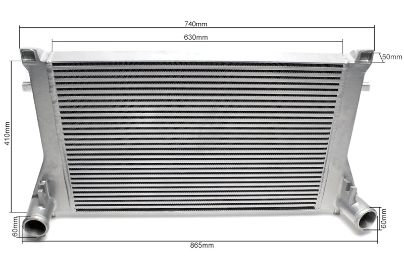 TA-Technix intercooler – Grå intercooler måleskemaer tegnet rundt omkring