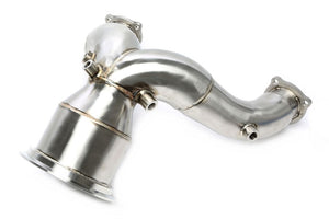 TA-Technix downpipe – Sølvfarvet udstødningsmanifold samling