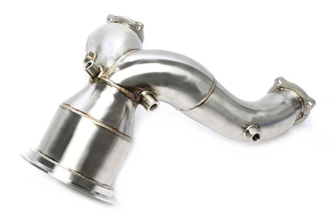 TA-Technix downpipe – Sølvfarvet udstødningsmanifold samling
