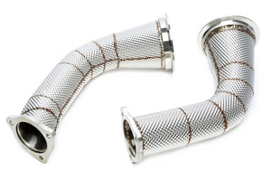TA-Technix downpipe – Sølvfarvet udstødningsrør samling