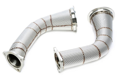 TA-Technix downpipe – Sølvfarvet udstødningsrør samling