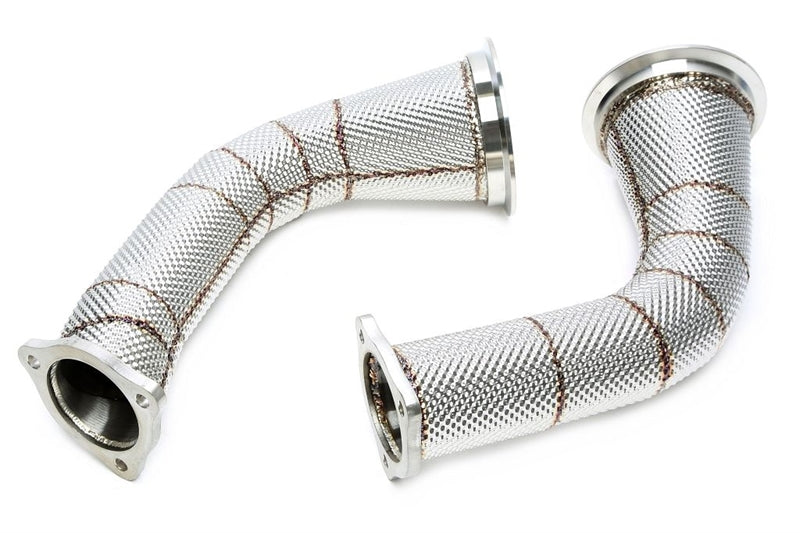 TA-Technix downpipe – Sølvfarvet udstødningsrør samling