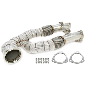 TA Technix Downpipe Med Varmeskjold Og Katalysator Converter Audi TT-RS Type 8J