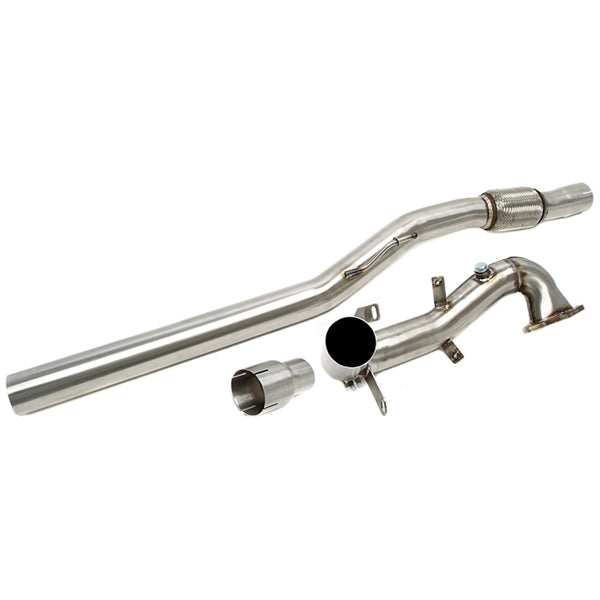 TA Technix Downpipe Med Flexrør VW Polo Type 6R – Rustfrit stål indsugningsrør med dele