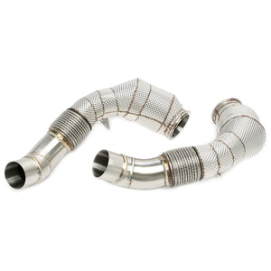 TA Technix Downpipe Med Varmeskjold Og Katalysator Converter BMW 6 Serie M6 F12/F13/F06 – Monteringsdiagram med delnumre