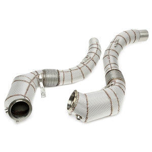 TA Technix Downpipe Med Varmeskjold Og Katalysator Converter BMW 7 Serie Type G11N/G12N – Rørbøjning med klemmemontering og koblinger