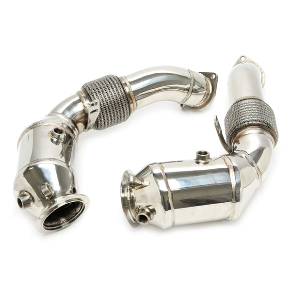 TA Technix Downpipe Uden Katalysator Med Flexrør BMW 5 Serie F10/F11/F07 – Krummet stålrør med beslag
