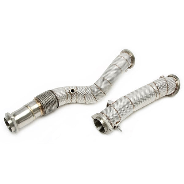 TA Technix Downpipe Med Varmeskjold Og Flexrør BMW 4 Serie M4 G82, G83 – Krummet stålrør med beslag