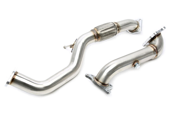 TA-Technix Downpipe Honda Civic R – Sølvfarvet fleksibel forbindings rør